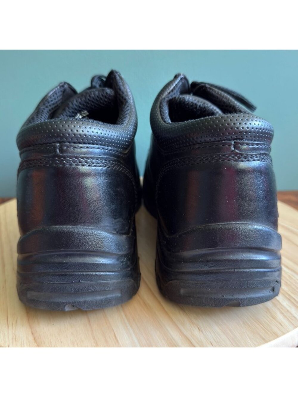 Timberland PRO TiTAN Mens Size 13 Alloy Toe Oxford Black Leather TB 040044 001 - Picture 7 of 16